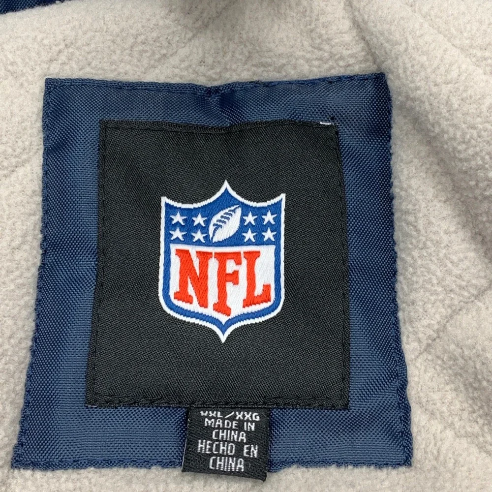 NFL Dallas Cowboys Jacket Full Zip Hooded Puffer Coat Mens [Size‎ XXL]
